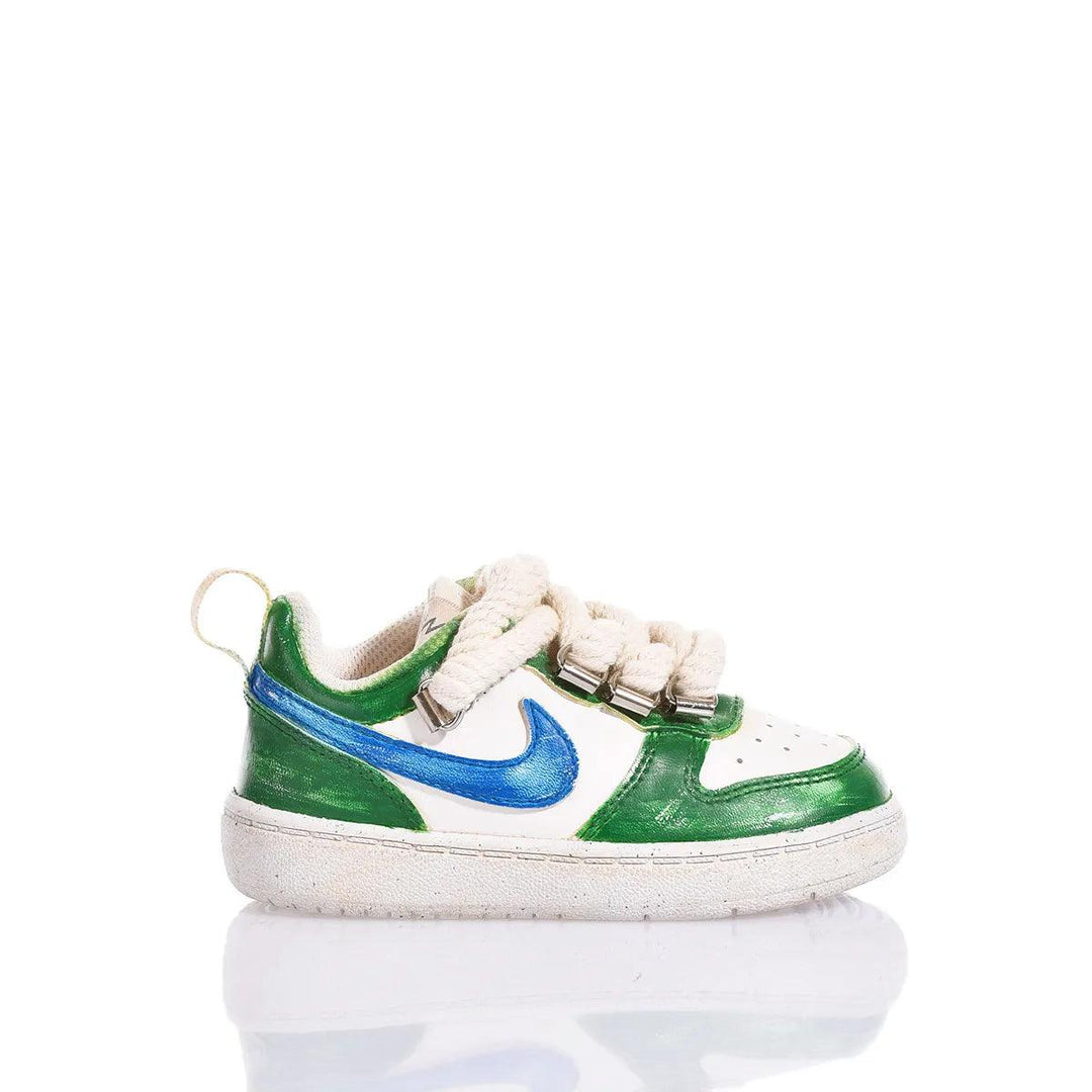 Nike Baby Green Vintage Court Vision Painting,Special