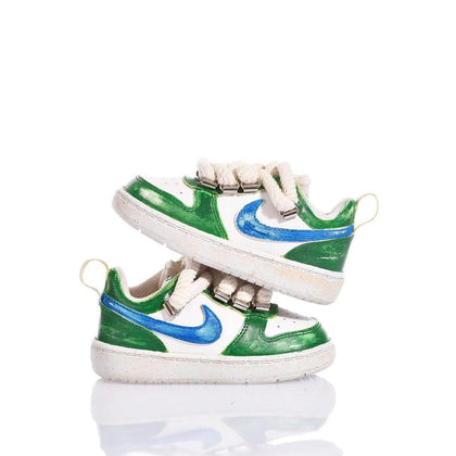 Nike Baby Green Vintage Court Vision Painting,Special