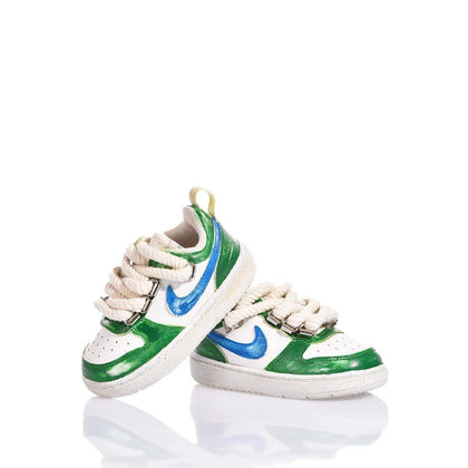 Nike Baby Green Vintage Court Vision Painting,Special