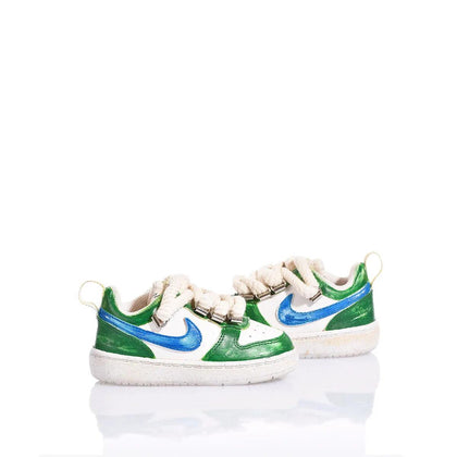 Nike Baby Green Vintage Court Vision Painting,Special