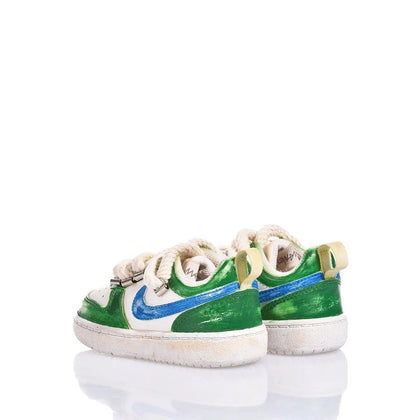 Nike Baby Green Vintage Court Vision Painting,Special