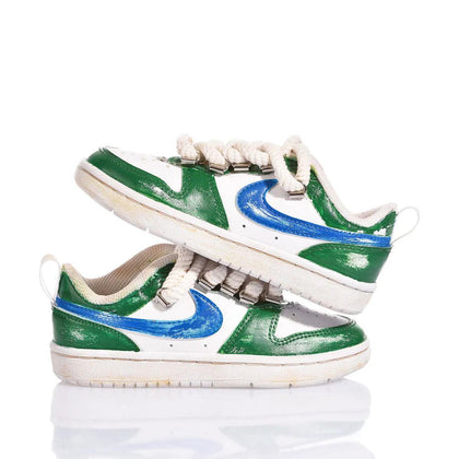 Nike Junior Green Vintage Court Vision Painting,Special