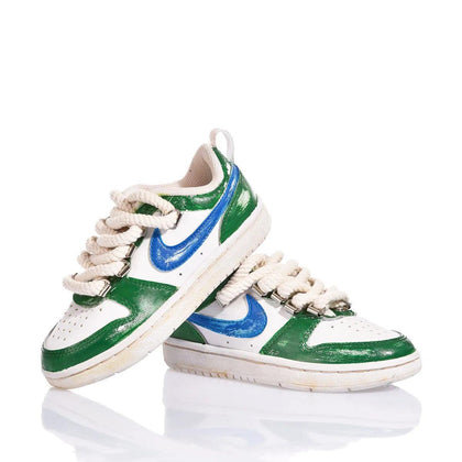 Nike Junior Green Vintage Court Vision Painting,Special