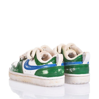 Nike Junior Green Vintage Court Vision Painting,Special