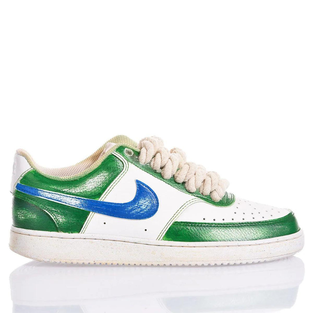 Nike Green Vintage Court Vision Painting,Special