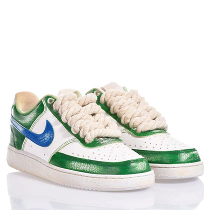 Nike Green Vintage Court Vision Painting,Special