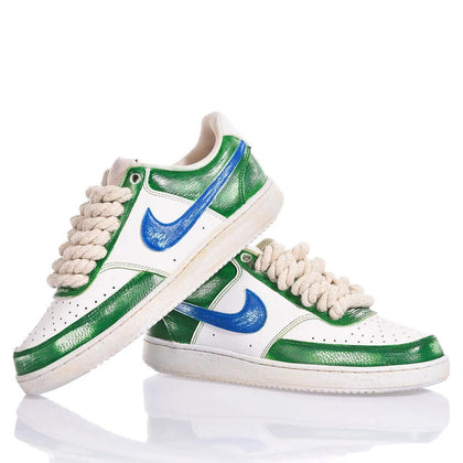 Nike Green Vintage Court Vision Painting,Special