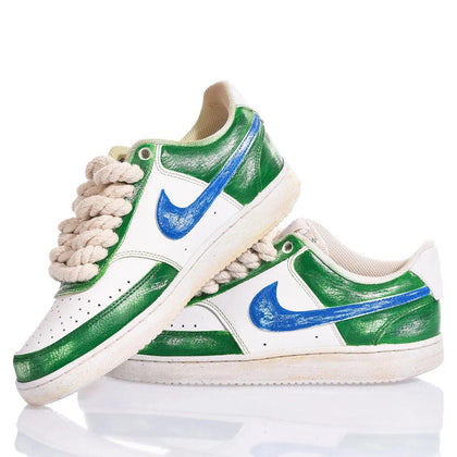 Nike Green Vintage Court Vision Painting,Special