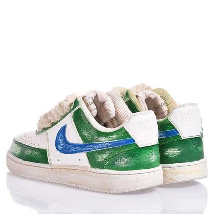 Nike Green Vintage Court Vision Painting,Special
