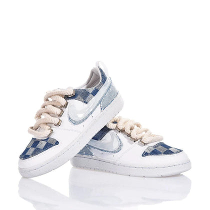 Nike Junior Denim Check Court Vision