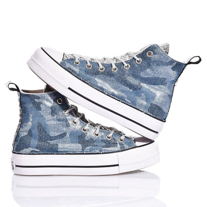 Converse Platform Denim Camo Platform Animalier
