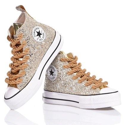 Converse Platform Glitter Star Platform Glitter