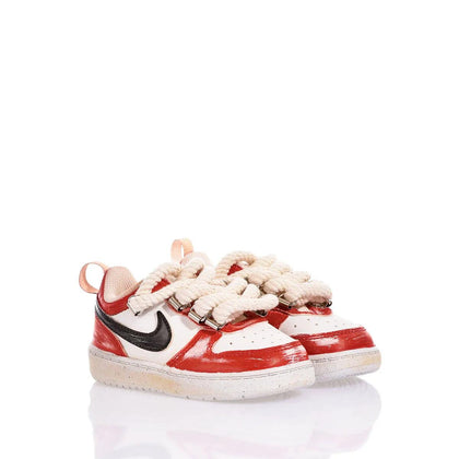 Nike Baby Red Vintage Court Vision Painting