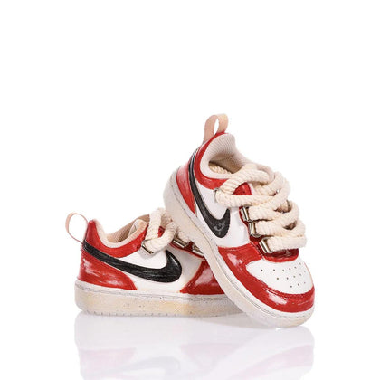 Nike Baby Red Vintage Court Vision Painting