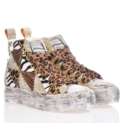 Mimanera Airlines Platform Jungle Patch Airlines Platform Animalier, faded, glitter