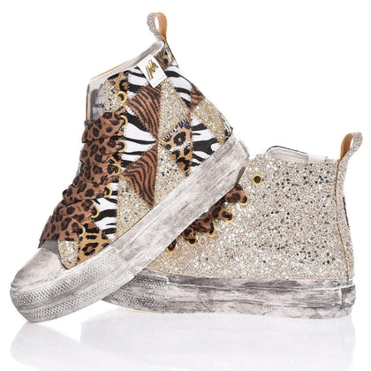 Mimanera Airlines Platform Jungle Patch Airlines Platform Animalier, faded, glitter