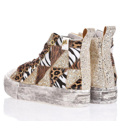 Mimanera Airlines Platform Jungle Patch Airlines Platform Animalier, faded, glitter