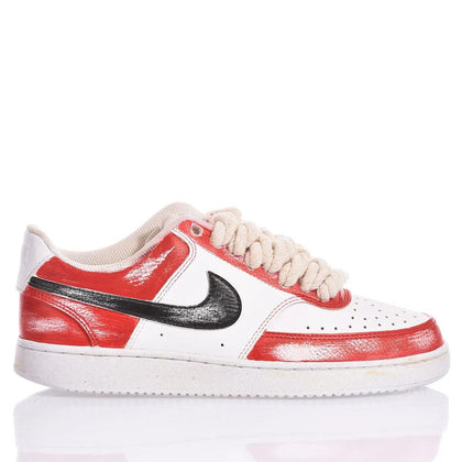 Nike Red Vintage Court Vision Painting