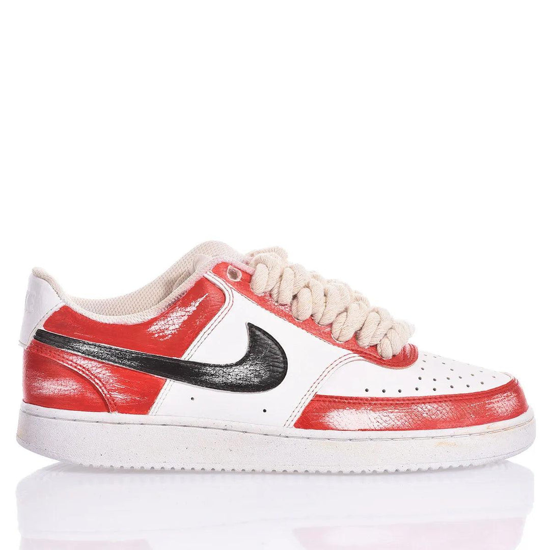 Nike Red Vintage Court Vision Painting