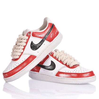 Nike Red Vintage Court Vision Painting