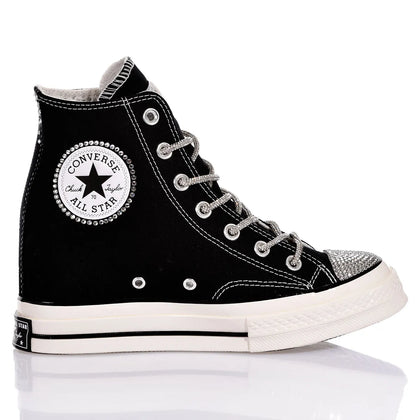 Converse Wedge Swarovski Black Converse