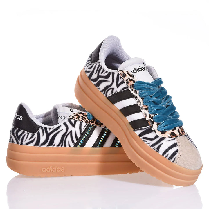 Adidas Bold Zebra Teal Adidas