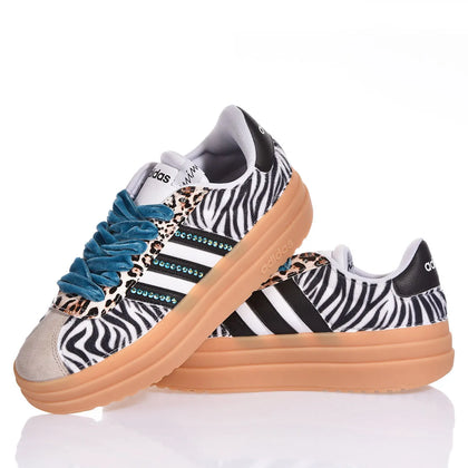 Adidas Bold Zebra Teal Adidas