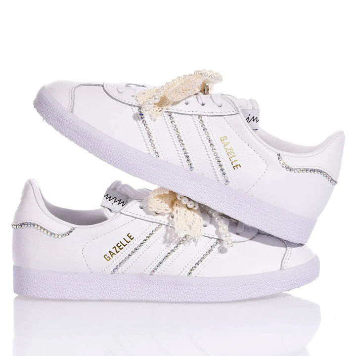 Adidas Gazelle White Glam Adidas