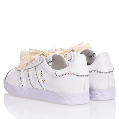 Adidas Gazelle White Glam Adidas