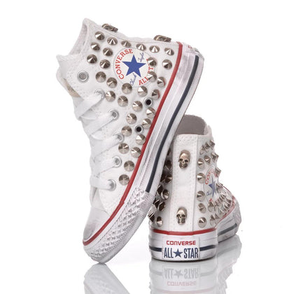 Converse Junior White Stud Chuck Taylor Hi Studs
