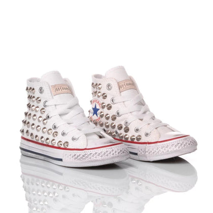 Converse Junior White Stud Chuck Taylor Hi Studs