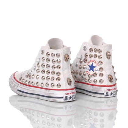 Converse Junior White Stud Chuck Taylor Hi Studs