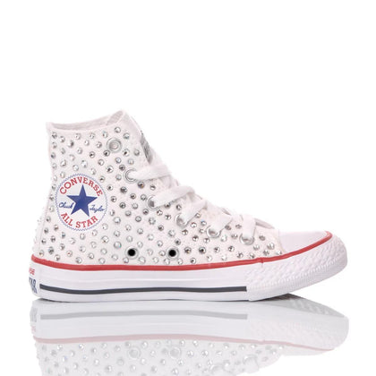 Converse Junior Swarovski White Chuck Taylor Hi Swarovski