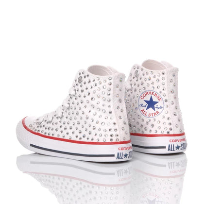 Converse Junior Swarovski White Chuck Taylor Hi Swarovski