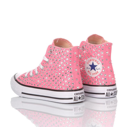 Converse Junior Swarovski Pink Chuck Taylor Hi Swarovski