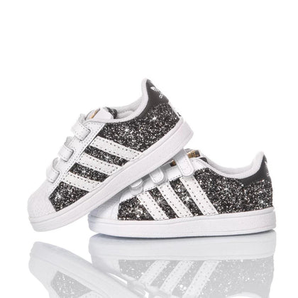 Adidas Superstar Baby Glitter Black Superstar Glitter