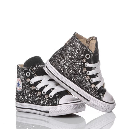 Converse Baby Glitter Black Chuck Taylor Hi Glitter