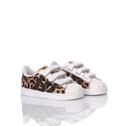 Adidas Superstar Baby Leo Gold Superstar Animalier, Glitter