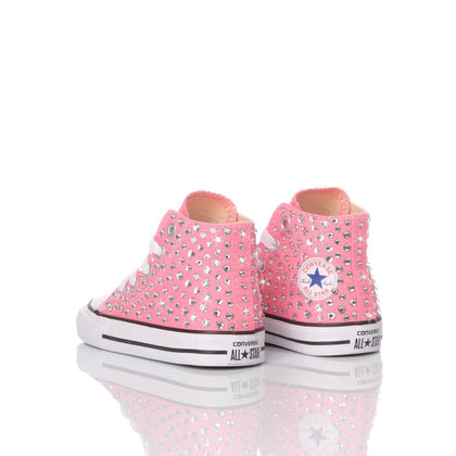 Converse Baby Swarovski Pink Chuck Taylor Hi Swarovski