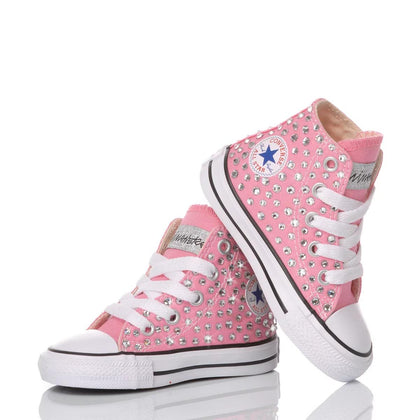 Converse Baby Swarovski Pink Chuck Taylor Hi Swarovski