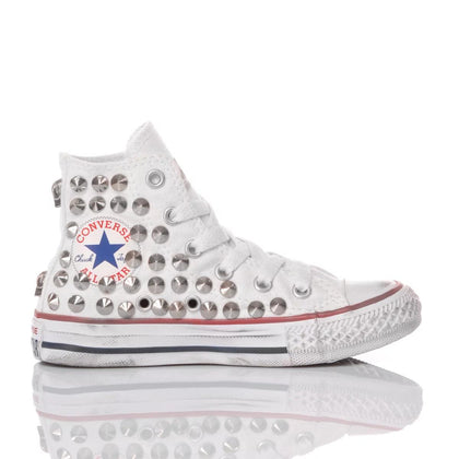 Converse Junior White Stud Chuck Taylor Hi Studs