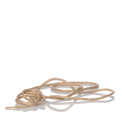 White Gold Laminate Laces 140 cm