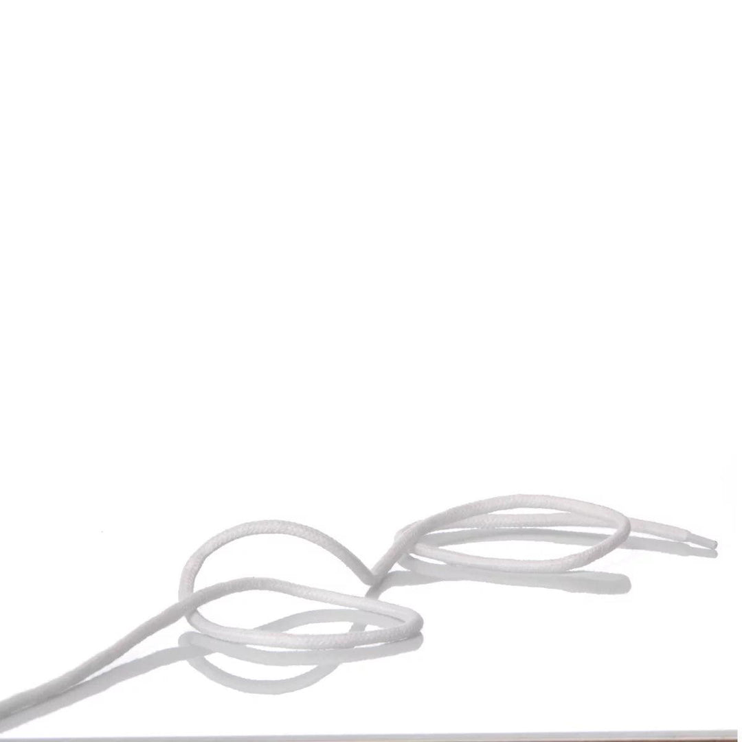 White Tubular Laces 110 cm