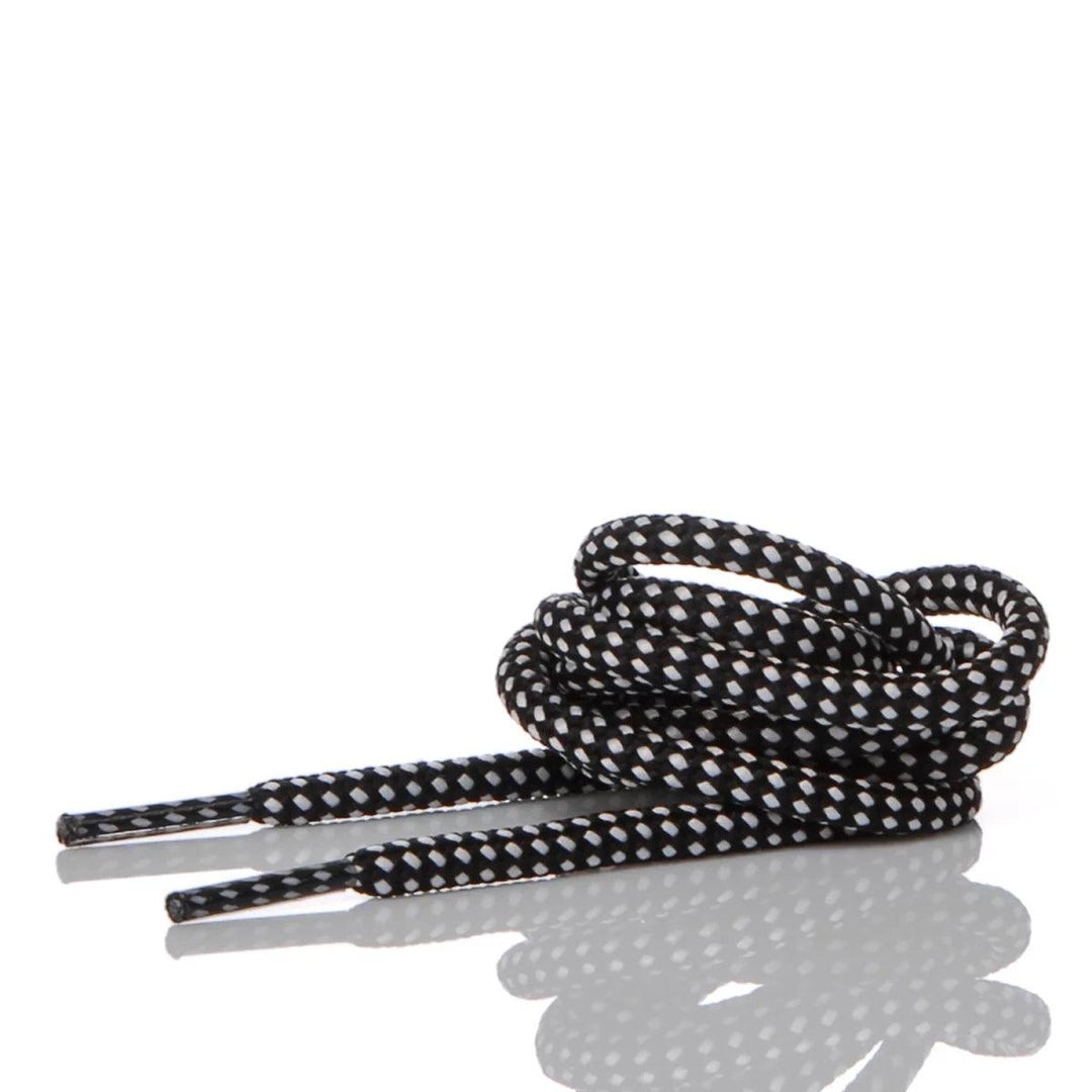 Black White Tubular Laces 110 cm