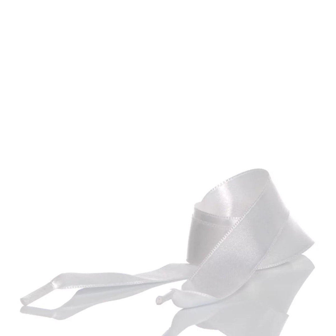White Satin Laces 90 cm