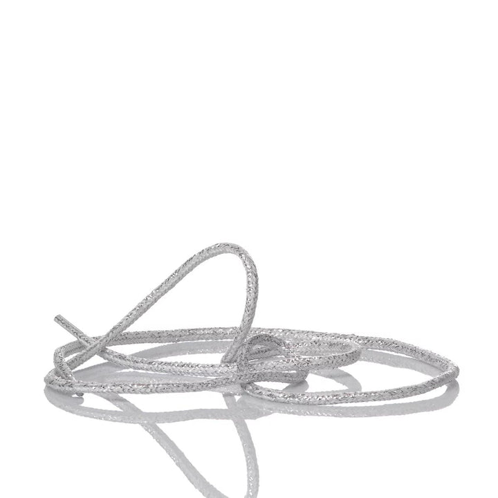 Silver Laminate Laces 90 cm