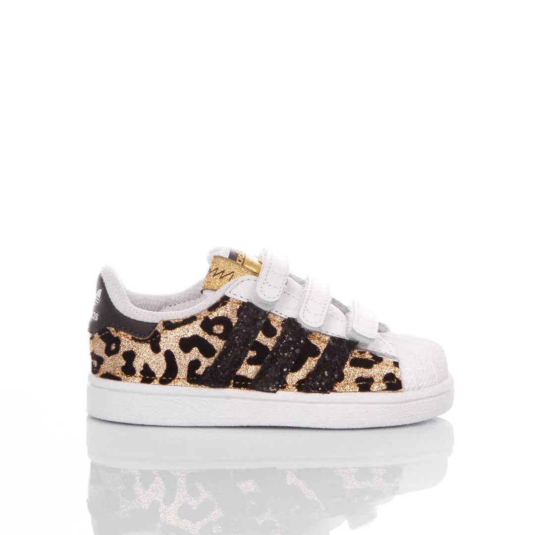 Adidas Superstar Baby Leo Gold Superstar Animalier, Glitter