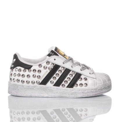 Adidas Superstar Junior London Silver Superstar Studs