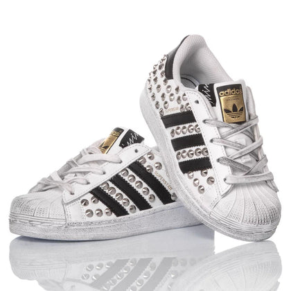 Adidas Superstar Junior London Silver Superstar Studs