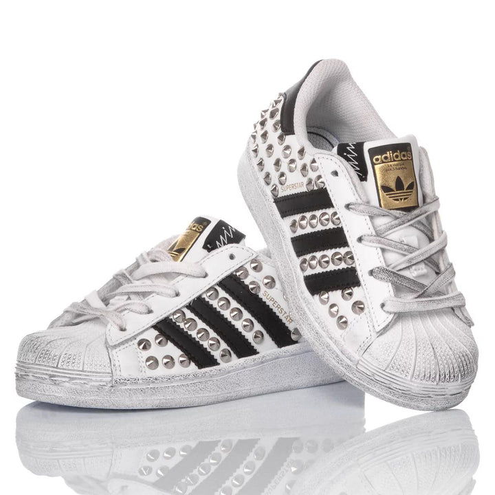 Adidas Superstar Junior London Silver Superstar Studs